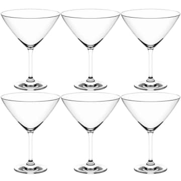 Kit 6 Taças de Cristal 210ml para Martini Coquetel Drink Mar — Haus Concept