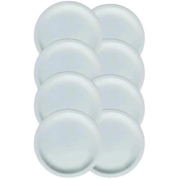 Kit 8 pratos Raso de Mesa Jantar Ceramica Porcelart 2 linha — Porcelarte