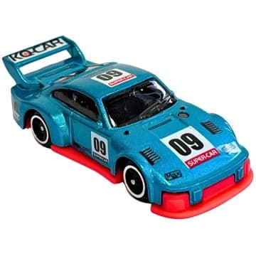 Mini Carrinho Die Cast Garagem S.A. - Corrida Azul Metálico — Candide
