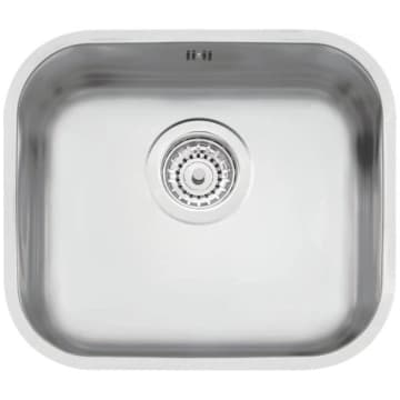 Cuba de Embutir n.0 Tramontina Lavínia 40 BL Prime em Aço Inox Acetinado 40 x 34 x 17 cm com Válvula e Escape — Tramontina