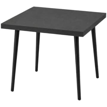 Mesa Quadrada Safira 70cm Black Total MDF e Madeira — Marin Brasil
