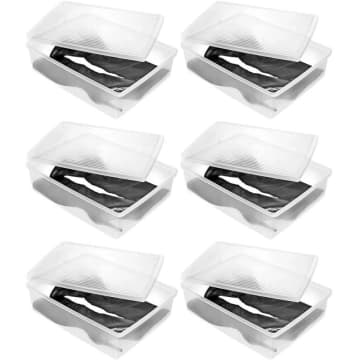 6 Caixas Organizadoras para Botas Cano Longo Empilháveis Tam — Ordene