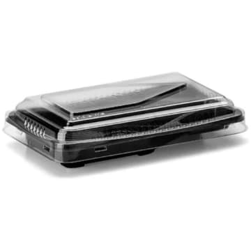 100un Embalagem Temaki Oriental GO908 510ml Preto Galvanotek — Galvanotek