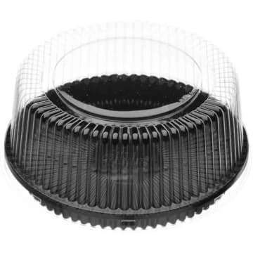 Embalagem Para Bolo e Tortas G32M Preta Transparente 100un 750g Galvanotek — Galvanotek