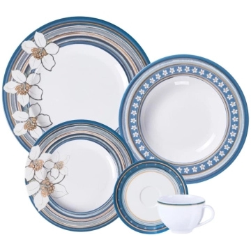 Aparelho de Jantar Tramontina Nix em Porcelana Decorada 30 Peças — Tramontina