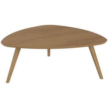 Mesa de Centro Unique em MDF Louro Pés em Madeira Marin — Marin Brasil