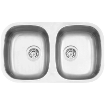 Cuba de Embutir Tramontina Prime Isis 2C 34 BL em Aço Inox Acetinado 76 x 44 cm — Tramontina