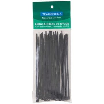 Abraçadeira de Nylon 140x3,4 mm Tramontina Preta — Tramontina