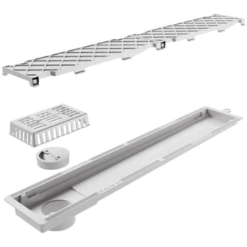 Ralo Linear Oculto Tramontina em PVC Slim Hide 7x50 cm — Tramontina