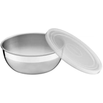Pote Redondo Tramontina Freezinox em Aço Inox com Tampa — Tramontina