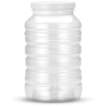 Kit 6 Potes para Conservas 3L Plástico Tampa Alumínio G2530 Galvanotek — Galvanotek