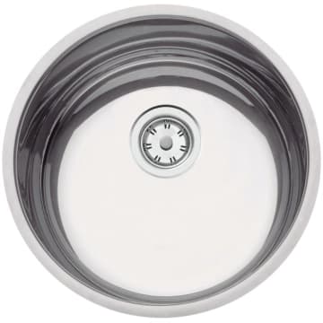 Cuba de Embutir Tramontina Luna 35 BL Standard em Aço Inox Polido 35 cm com Válvula — Tramontina