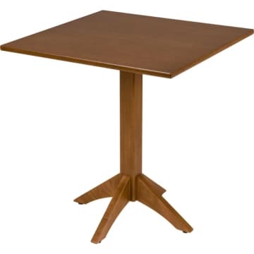 Mesa de Madeira Tramontina London Coluna Central Quadrada em Tauarí Amêndoa 4 Lugares 70 cm — Tramontina