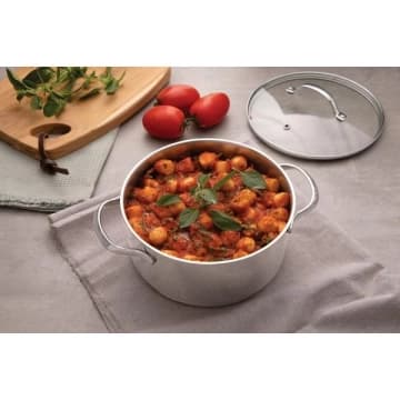 Caçarola Rasa Tramontina Una Inox 16 cm 1,4 L — Tramontina