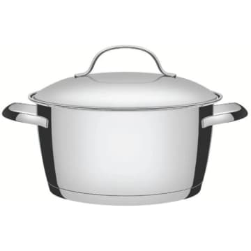 Caçarola Funda Tramontina Allegra Aço Inox Fundo Triplo 18 cm 2,2 L — Tramontina