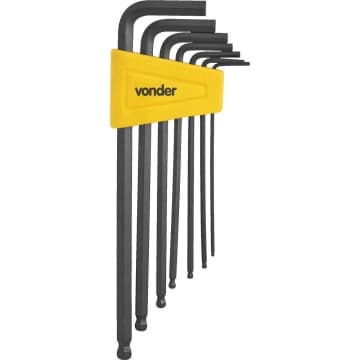 Chave Allen Jg 1,5A06Mm C/7Pc Abaulada Vonder — Vonder