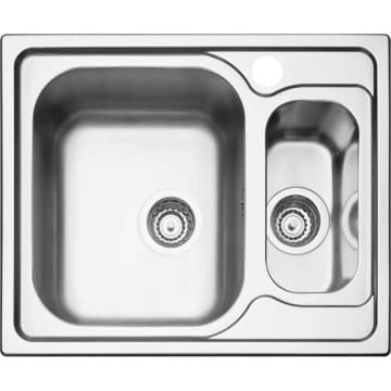 Cuba de Sobrepor Tramontina Marea 1.5 C 34 R em Aço Inox Acetinado com Válvula 62 x 50 cm — Tramontina