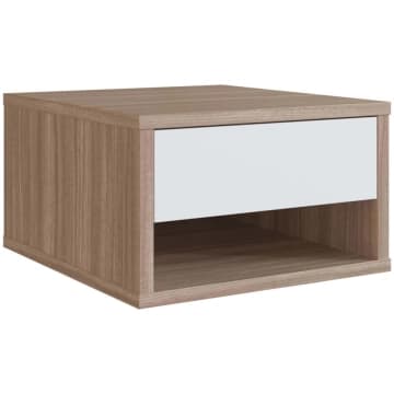 Mesa de Cabeceira Suspensa com 1 Gaveta Slim Nova Móbile Montana Branco — Emovell
