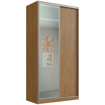 Guarda Roupa Espelho 2 Portas RC2005 Freijó 120x59,8x235cm — Emovell