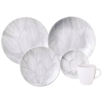 Aparelho de Jantar 30 Peças Porcelana Tramontina Arbo Servir Mesa Posta 6 Pessoas — Tramontina