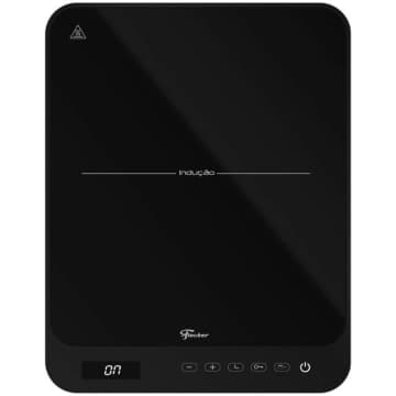 Cooktop de Indução Portátil Fischer 1 Boca Bivolt Touch Screen Preto — Fischer