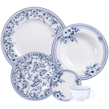 Aparelho de Jantar Tramontina Azzura em Porcelana Decorada 20 Peças — Tramontina