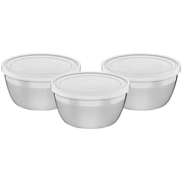 Jogo de Potes Tramontina Freezinox em Aço Inox com Tampa — Tramontina