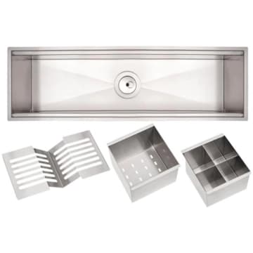 Canal Organizador Tramontina 60cm Aço Inox Acetinado com Acessórios — Tramontina