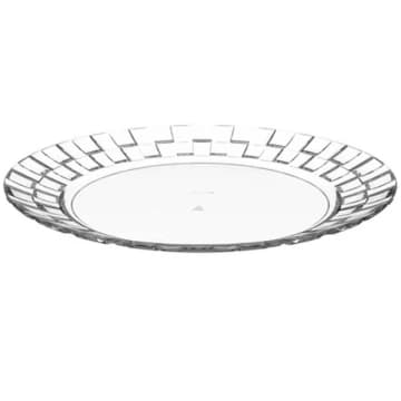 24 Pratos 26cm Plástico Transparente Bandejas para Servir Eventos Restaurantes Crippa — Crippa