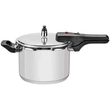 Panela de Pressão Tramontina Brava em Aço Inox com Fundo Triplo 22 cm 6 L — Tramontina