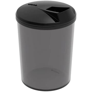 Farinheira Porta Farofa Temperos com Tampa 400ml Crippa Fumê — Crippa
