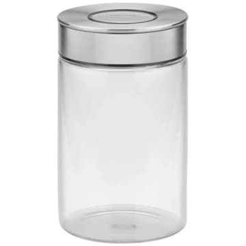 Pote de Vidro Tramontina Purezza com Tampa de Aço Inox 10 cm — Tramontina