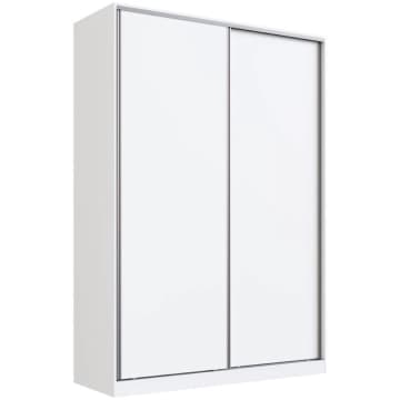 Guarda Roupa Solteiro Branco 165x59,8x235cm 2 Portas RC2002 Emovell — Emovell