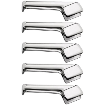 Kit 5 Pegadores 18cm para Servir Inox Multiuso Macarrão Massa Carne Salada Taumer — Taumer
