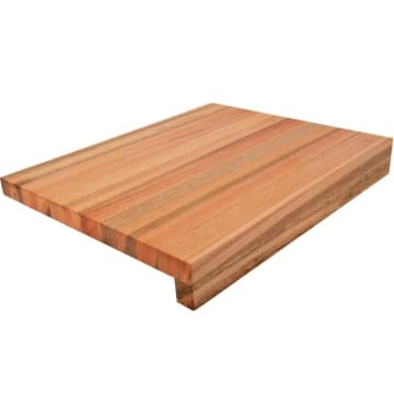 Tábua de Corte em L 50x40cm Madeira Grande Bancada de Cozinha Essence Prancha de Carne — Domama