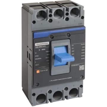 Caixa Moldada Tramontina TDM 400S 3400 3P 400 A 75 kA — Tramontina