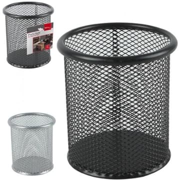 Cesto Telado Organizador Porta Caneta Aramado Redondo 10 cm — Wellmix