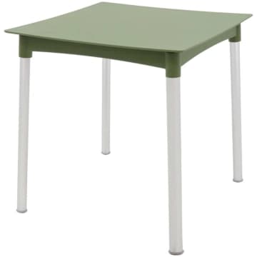 Mesa Tramontina Diana Verde Oliva 70cm em Polipropileno Pernas de Alumínio — Tramontina