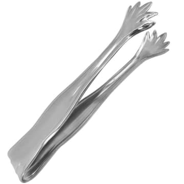 Pegador de Carne Inox Pequeno 16cm Churrascaria Frios Gelo Rodizio Mini Pinça com Garra — Zanline