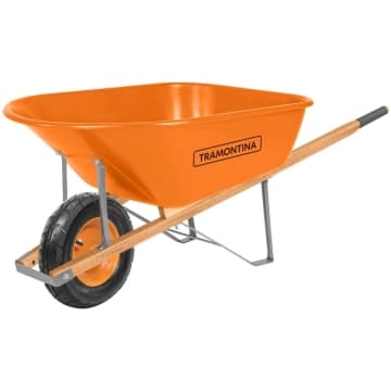 Carrinho de Mão Tramontina com Caçamba Extrafunda Plastica — Tramontina