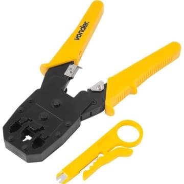 Alicate crimpador RJ11/RJ12/RJ45 ACV 245 VONDER — Vonder