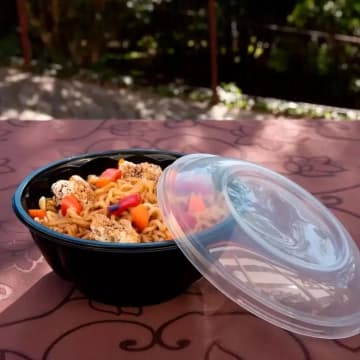 150un Cumbuca Oriental 900ml GO925 Preto Galvanotek — Galvanotek