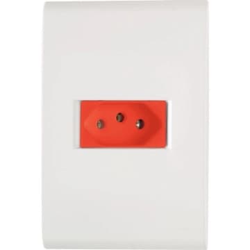Conjunto 4x2 com 1 Tomada 2P+T Tramontina Liz 20 A 250 V — Tramontina