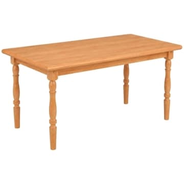 Mesa de Jantar em Madeira 125x80cm Natural Acetinado Piratini — Piratini