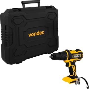 Parafusadeira Com Impacto Vonder Sem Bateria e Carregador Furadeira IPFV1819I com Maleta Plástica — Vonder