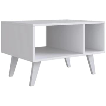 Mesa de Centro Com Nichos B60 Branco Emovell — Emovell