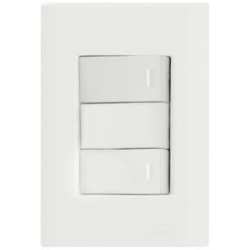 Conjunto 4x2 com 2 Interruptores Simples 10 A 250 V — Tramontina