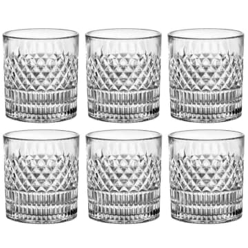 Jogo 6 Copos de Cristal 310ml Esplanada Baixo 9,3cm L Hermit — L Hermitage
