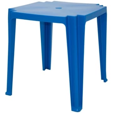 Mesa Tramontina Tambaú 68x68x72 cm em Polipropileno Azul — Tramontina